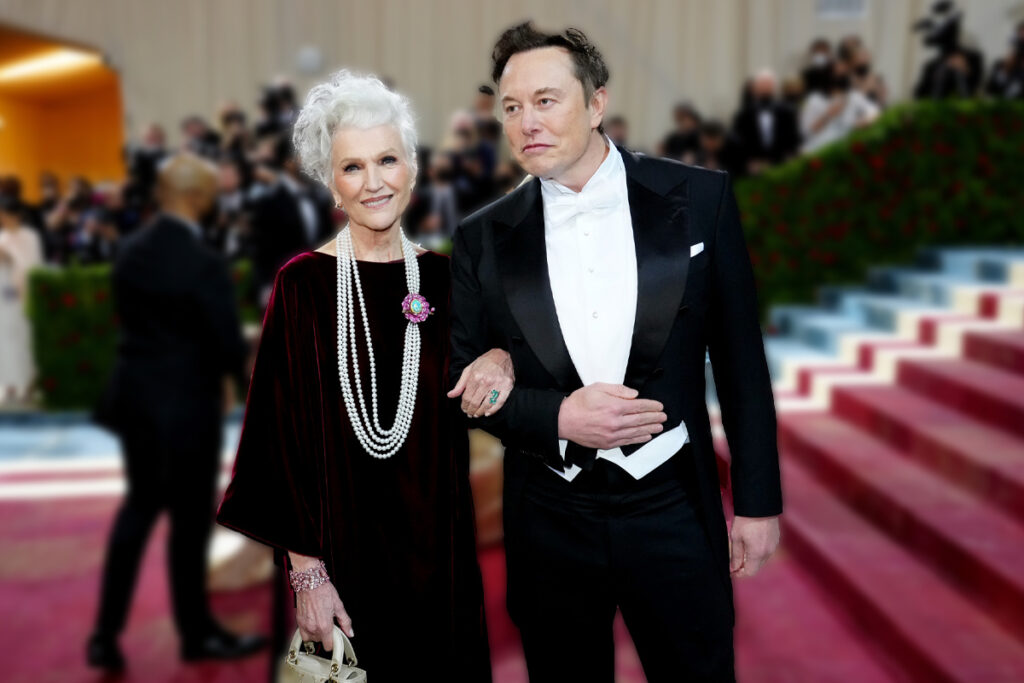 Is Elon Musk A Mama's Boy? Maye and Elon Musk at Met Gala 2022 - InstaAstro