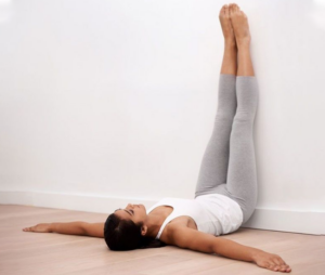 Legs against the Wall yoga pose