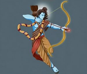 God Ram with Bow & Arrow