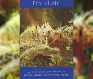 Five of Air tarot card