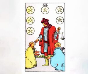 Tarot Card of the Week Six of Pentacles