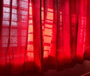 Red Color Curtains