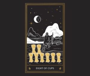 Tarot card Eight of Cups