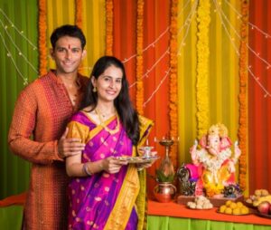 Married Couples doing Puja