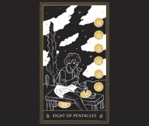 Eight of Pentacles Tarot Card