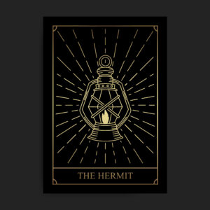 The hermit Tarot Card