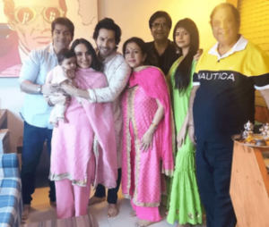 Varun Dhawan with his family