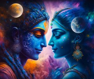 Lord Krishna & Meera Bai