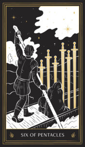 six of swords tarot card 