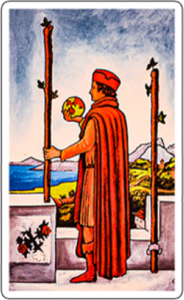 Two of Wands tarot card 