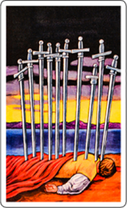 Ten of Swords tarot Card