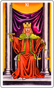 Justice tarot card