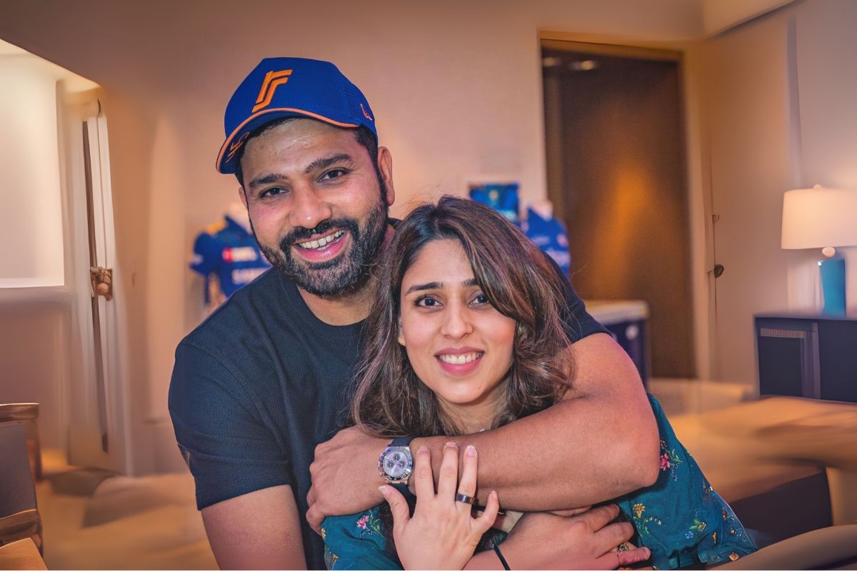 Rohit Sharma and Ritka Sajdeh