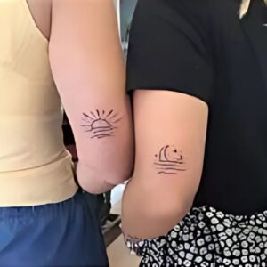 Sun and Moon Tattoo